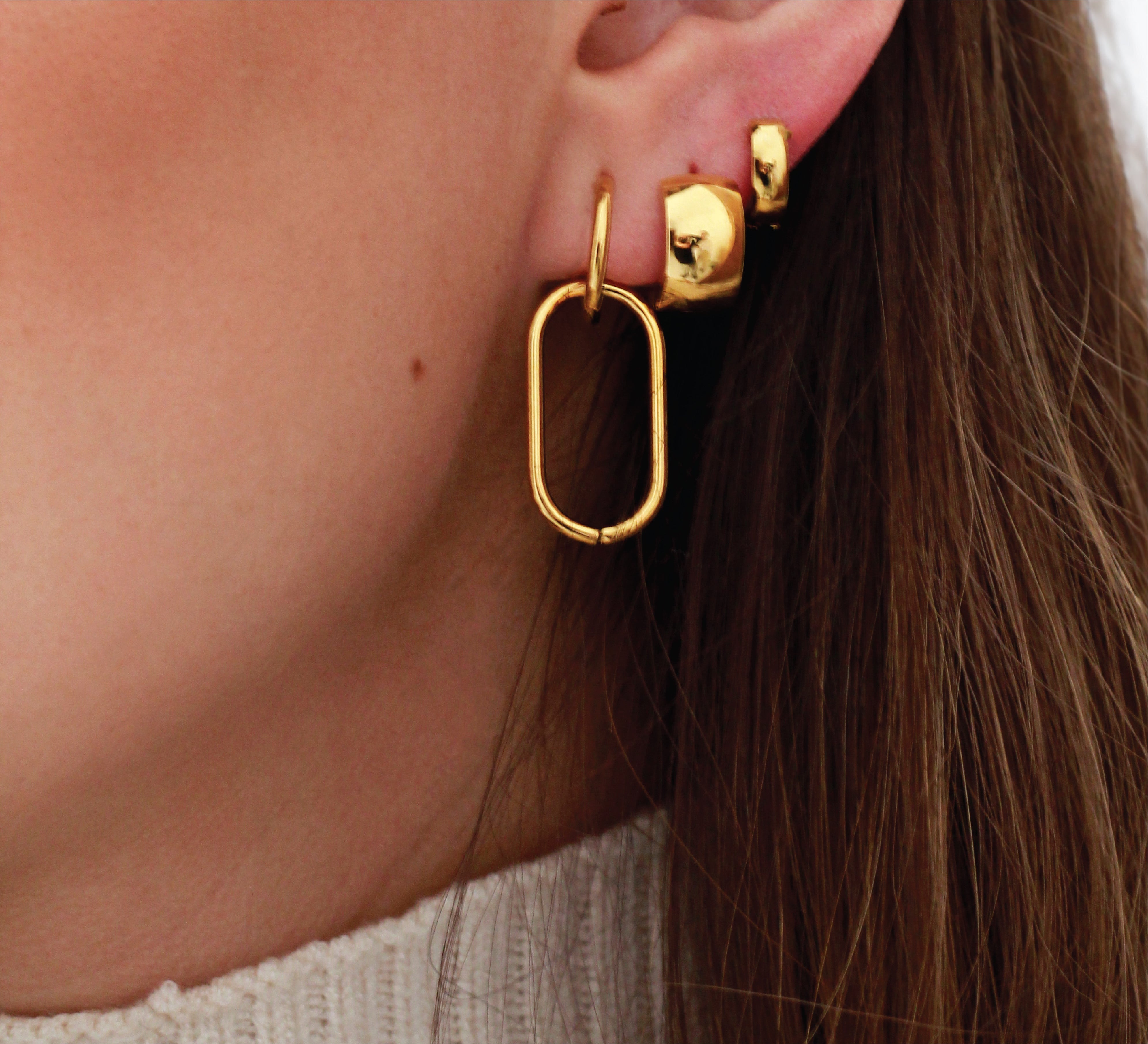 Cambodia Chunky Hoop Earrings