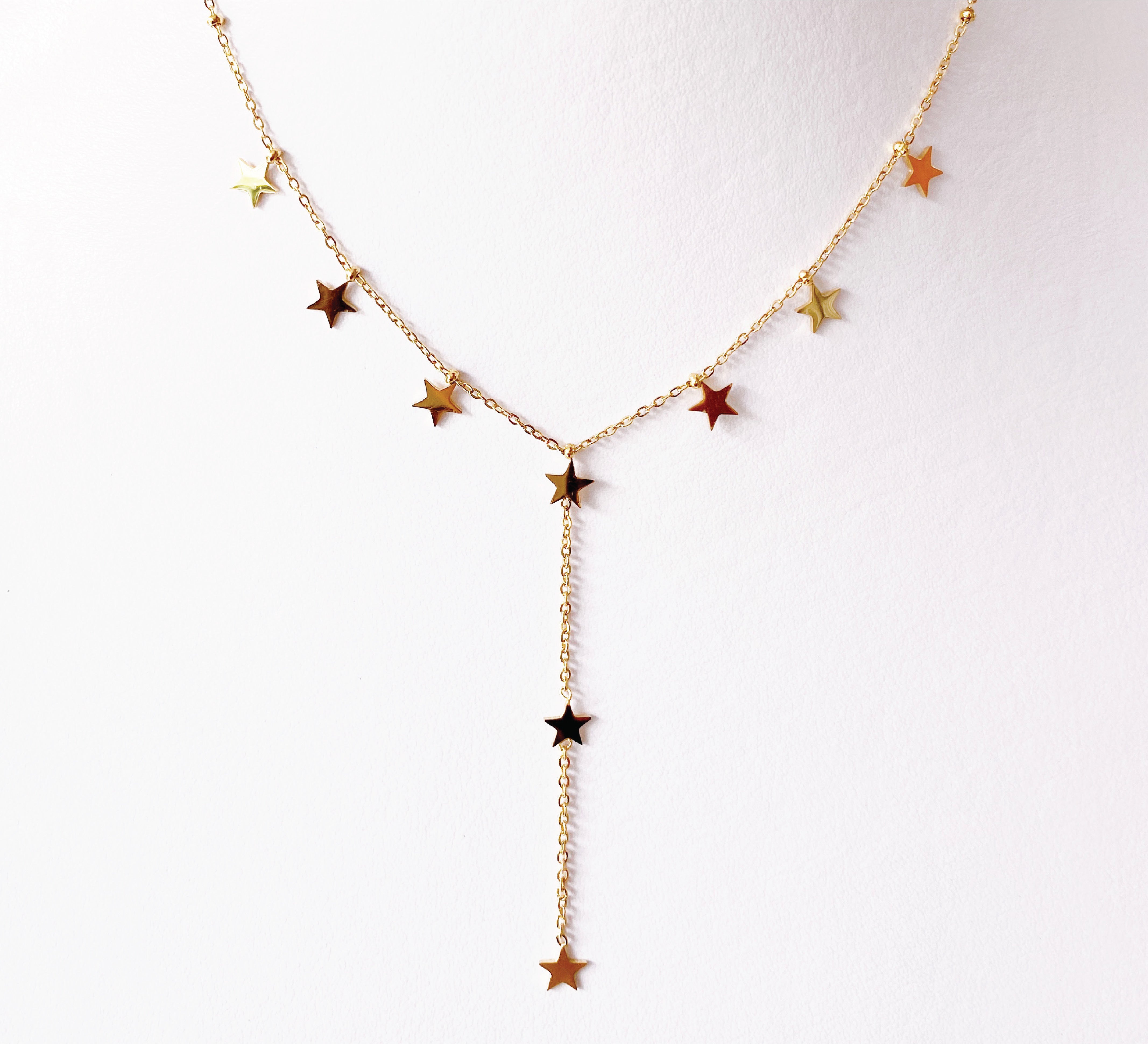 Lariat Stars Necklace